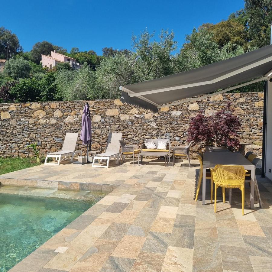 Rez De Villa Avec Piscine Privee, Wifi, Jardin Cloture Penta di Casinca エクステリア 写真
